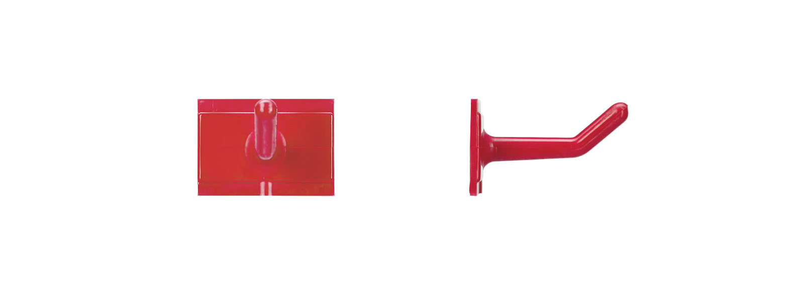 Haken für Ordnungssystem, rot