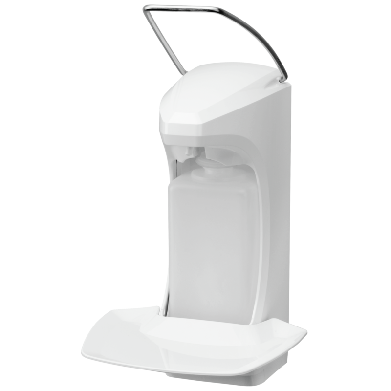 Euroflaschenspender manuell 500ml weiß