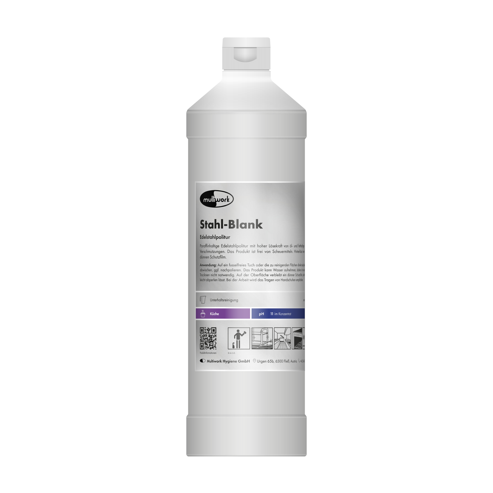 Stahl blank 500ml