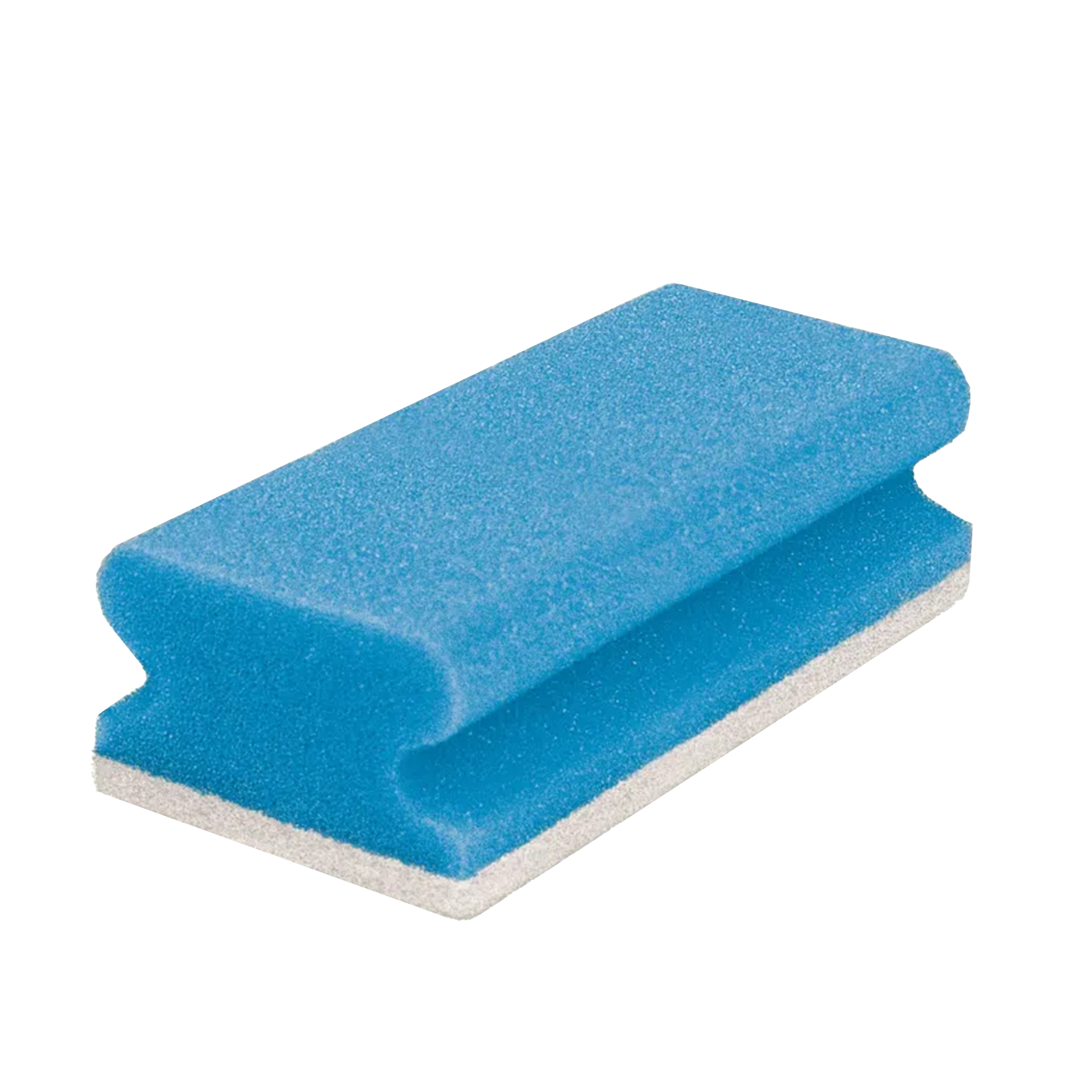 Putzschwamm kratzfrei blau/weiß