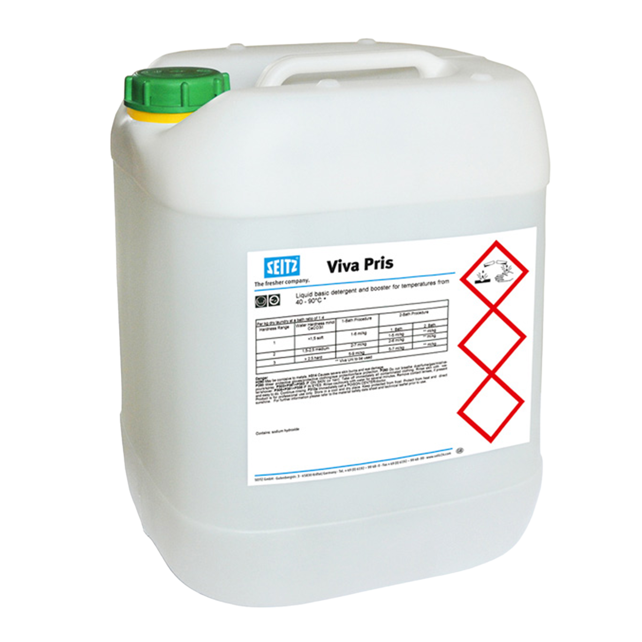 Viva Pris Flüssiges alkalisches Alleinwaschmittel 25 kg Kanister
