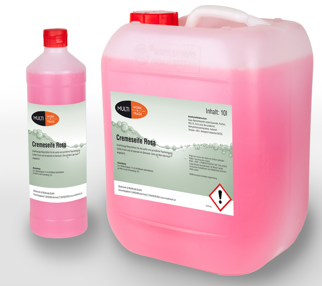 Cremeseife rosa 10 lt.