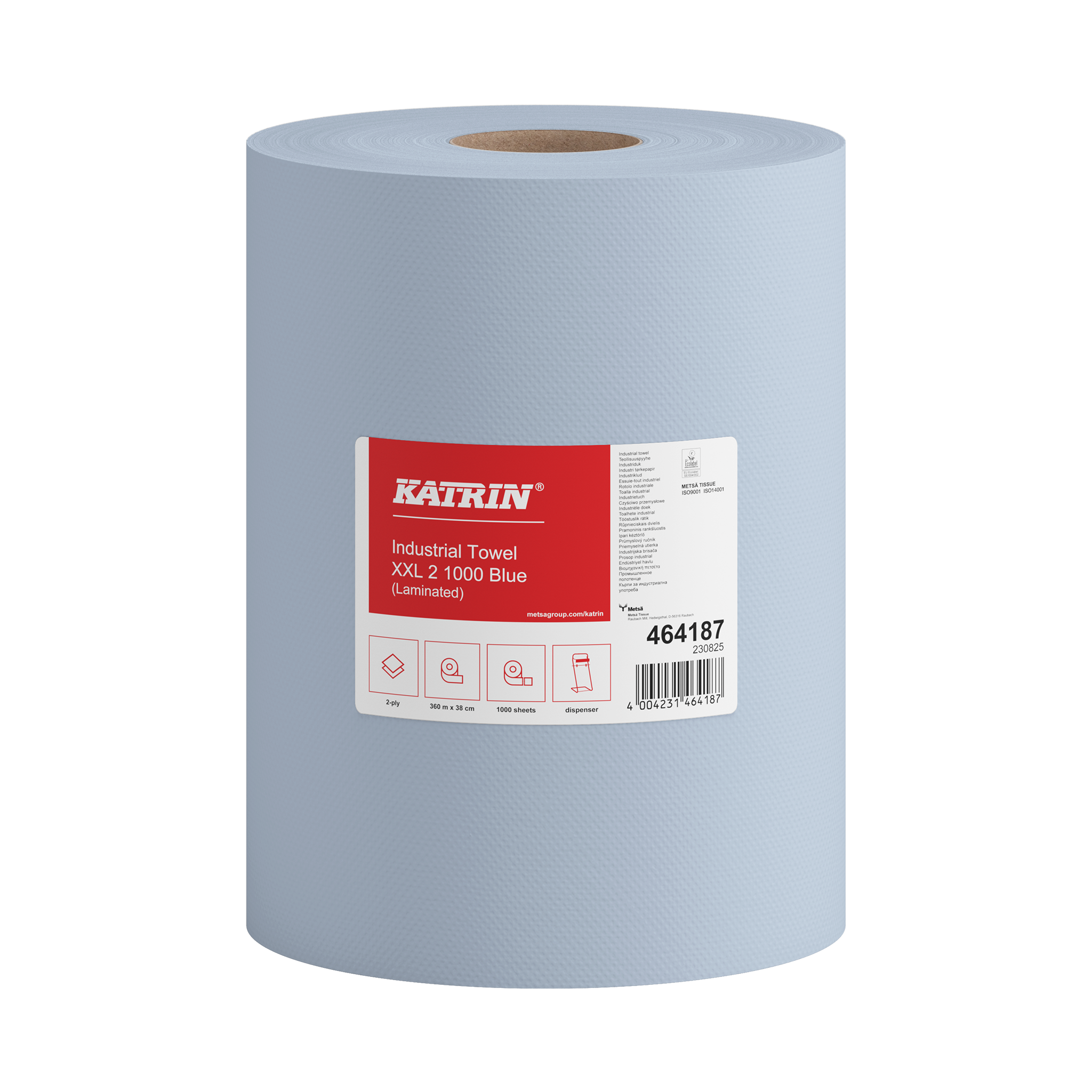 Katrin Putzrolle XXL38 - 2lg. blau laminiert