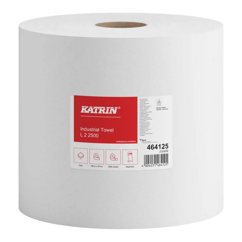 Katrin Industrieputzrolle L 2500 Blatt - 2lg. weiß Qualitätsrolle
