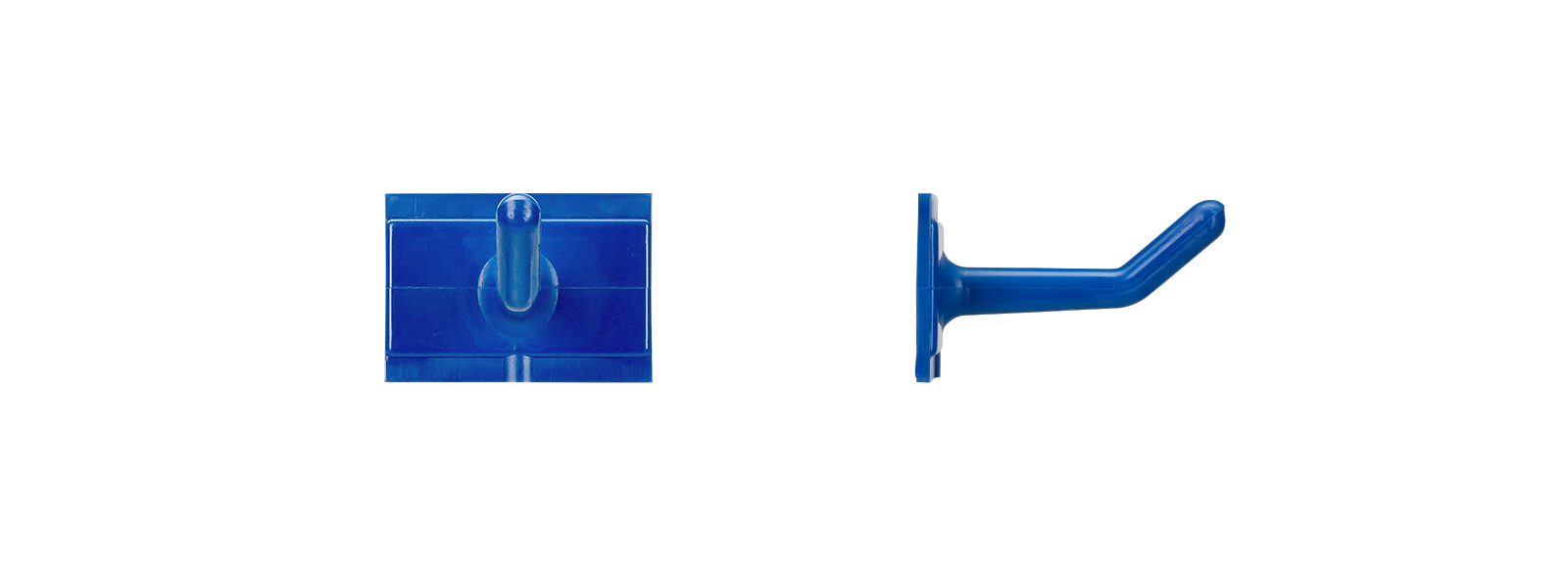 Haken für Ordnungssystem, blau