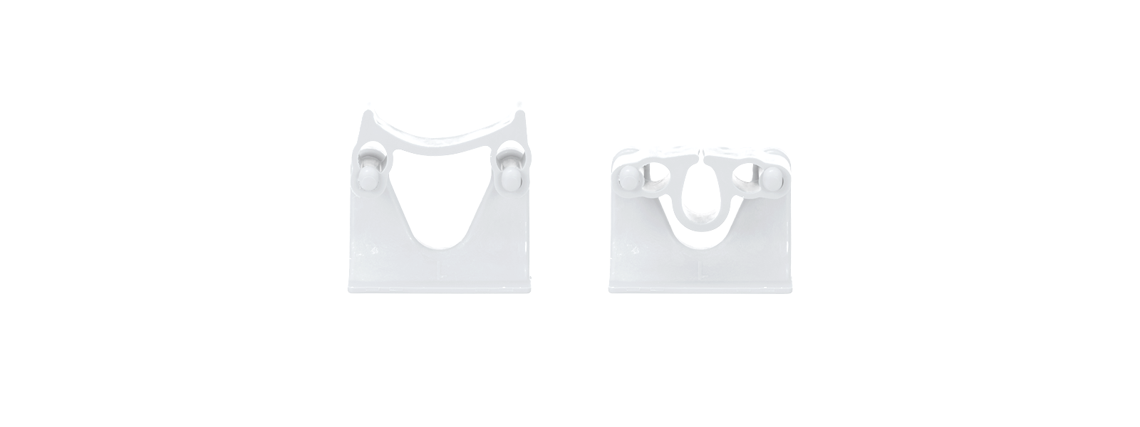 Halter f. Stiele Ø22-32 für Ordnungssystem, Größe 1, weiß