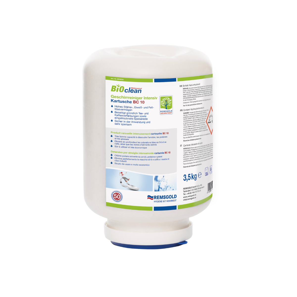 BIOclean PROfessional Geschirrreiniger Intensiv Kartusche BC 10 - 4x3,5kg