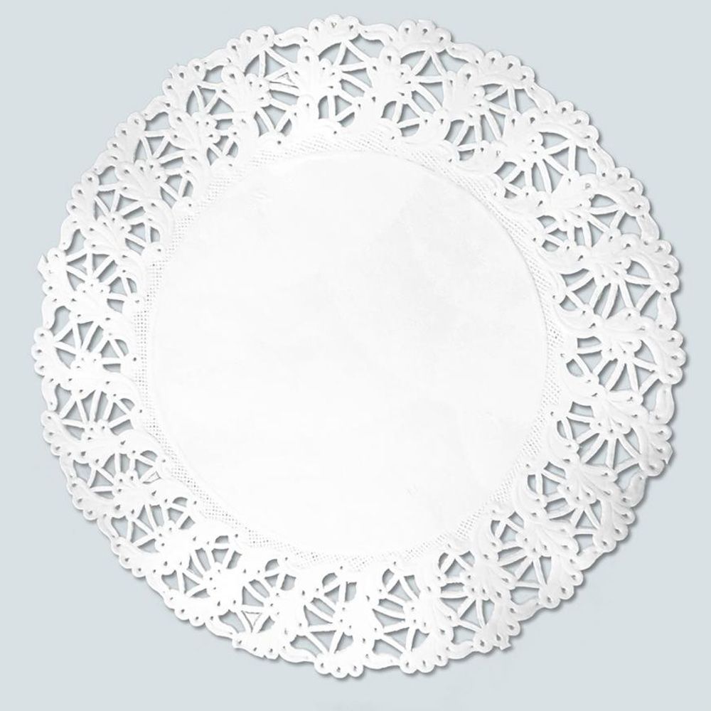 Tortenspitzen Rund / Weiss 27 cm