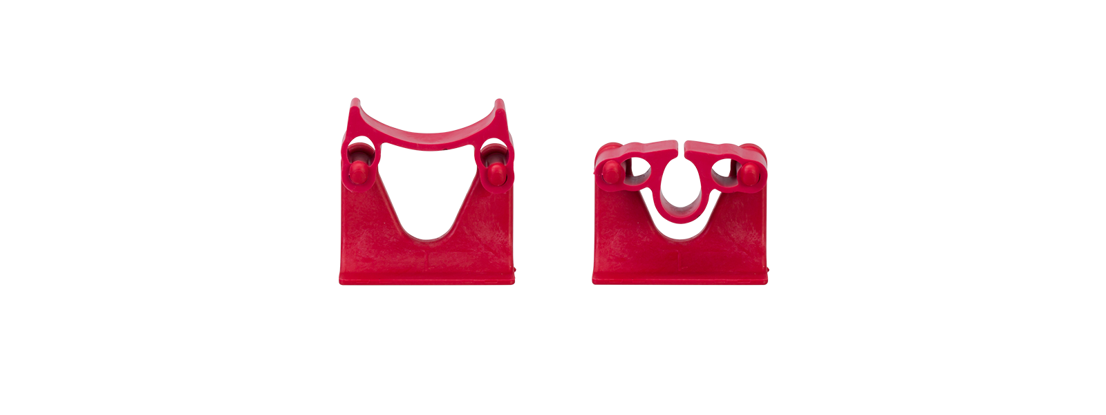 Halter f. Stiele Ø22-32 für Ordnungssystem, Größe 1, rot