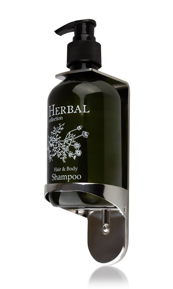 HERBAL Halter für Pumpspender 300 ml, silber