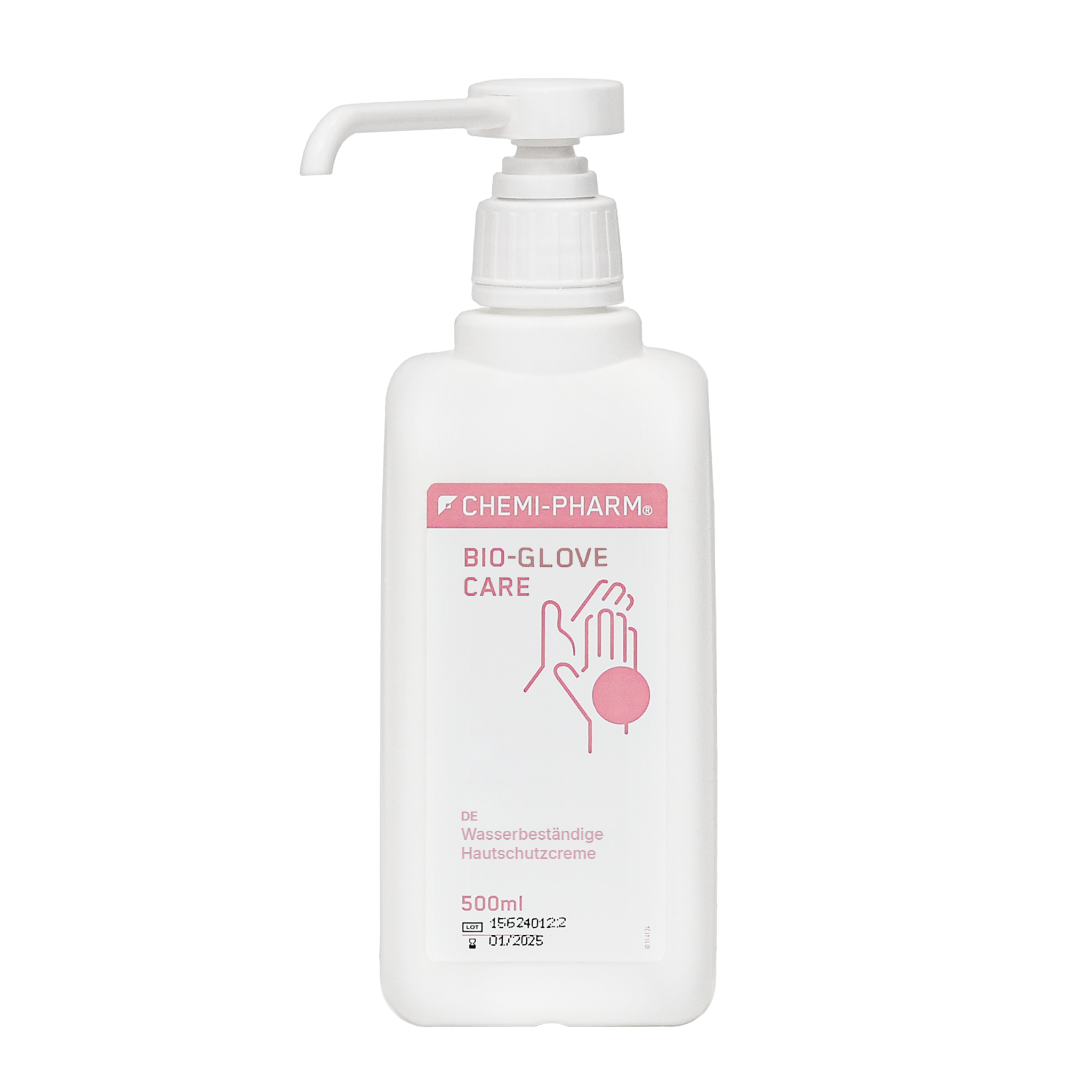 Bio Glove Care Handschutzcreme 500ml Flasche inkl. Dosierpumpe