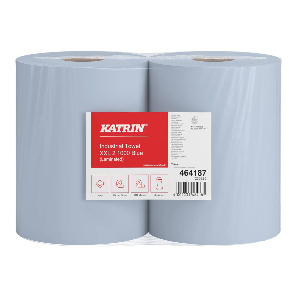 Katrin Putzrolle XXL38 - 2lg. blau laminiert