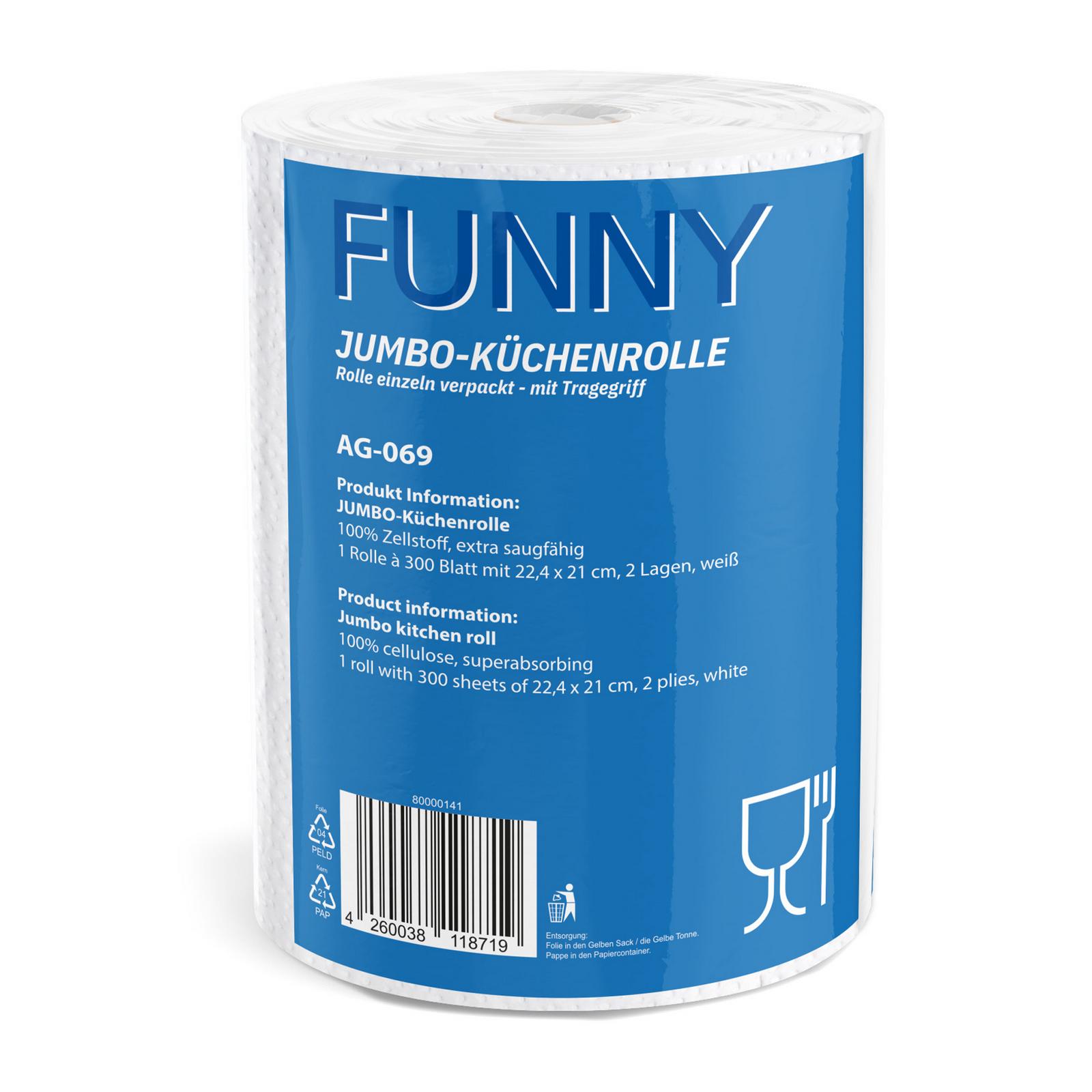 Küchenrolle XXL 2lg. Zellstoff weiß