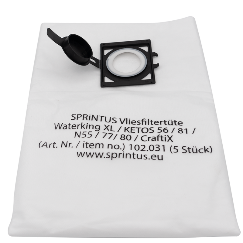 Vliesfiltertüte N55/77/80, Waterking XL, Ketos 5 Stk./Pkg.