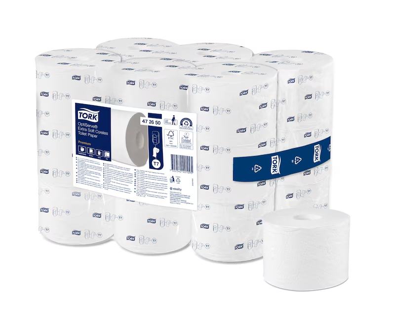Tork OptiServe hülsenloses Toilettenpapier weiß 3lg