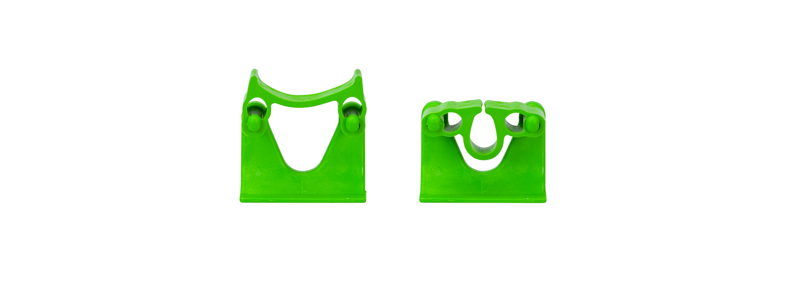Halter f. Stiele Ø22-32 für Ordnungssystem, Größe 1, grün