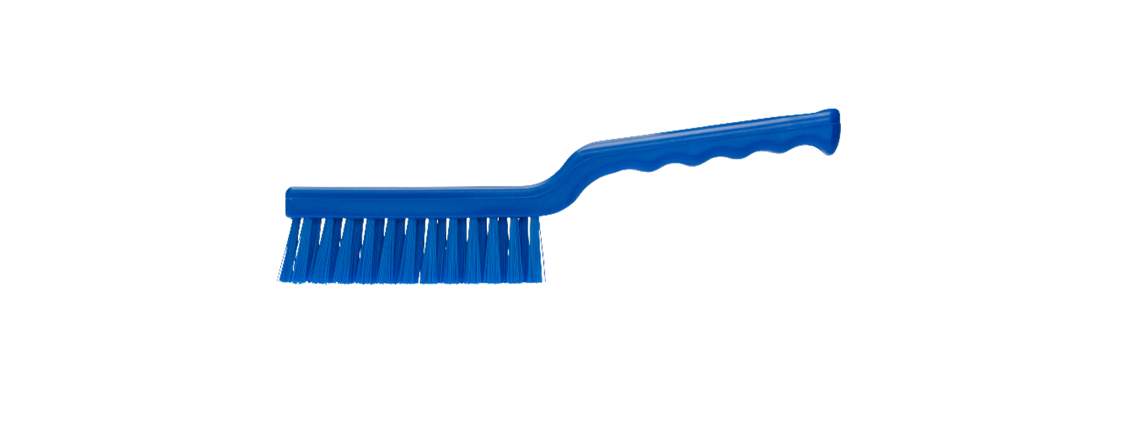 Schmale Maschinenbürste hart blau
