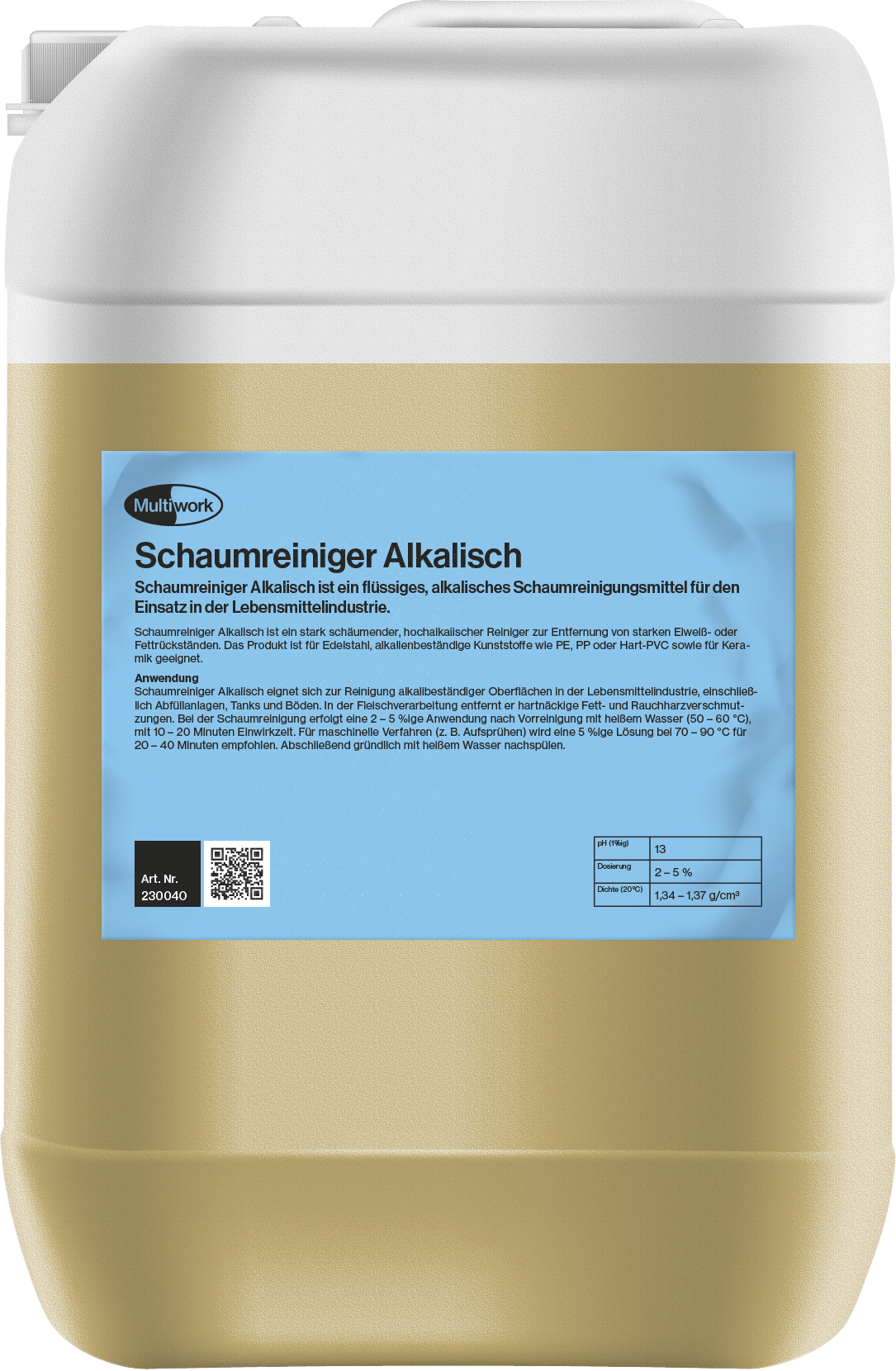 Schaumreiniger Alkalisch - 30 kg