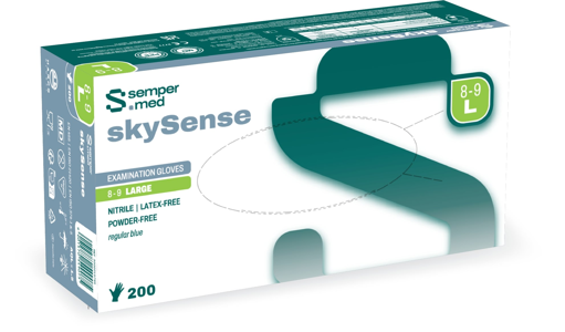Semperguard skySense Nitrilhandschuh blau Gr. L