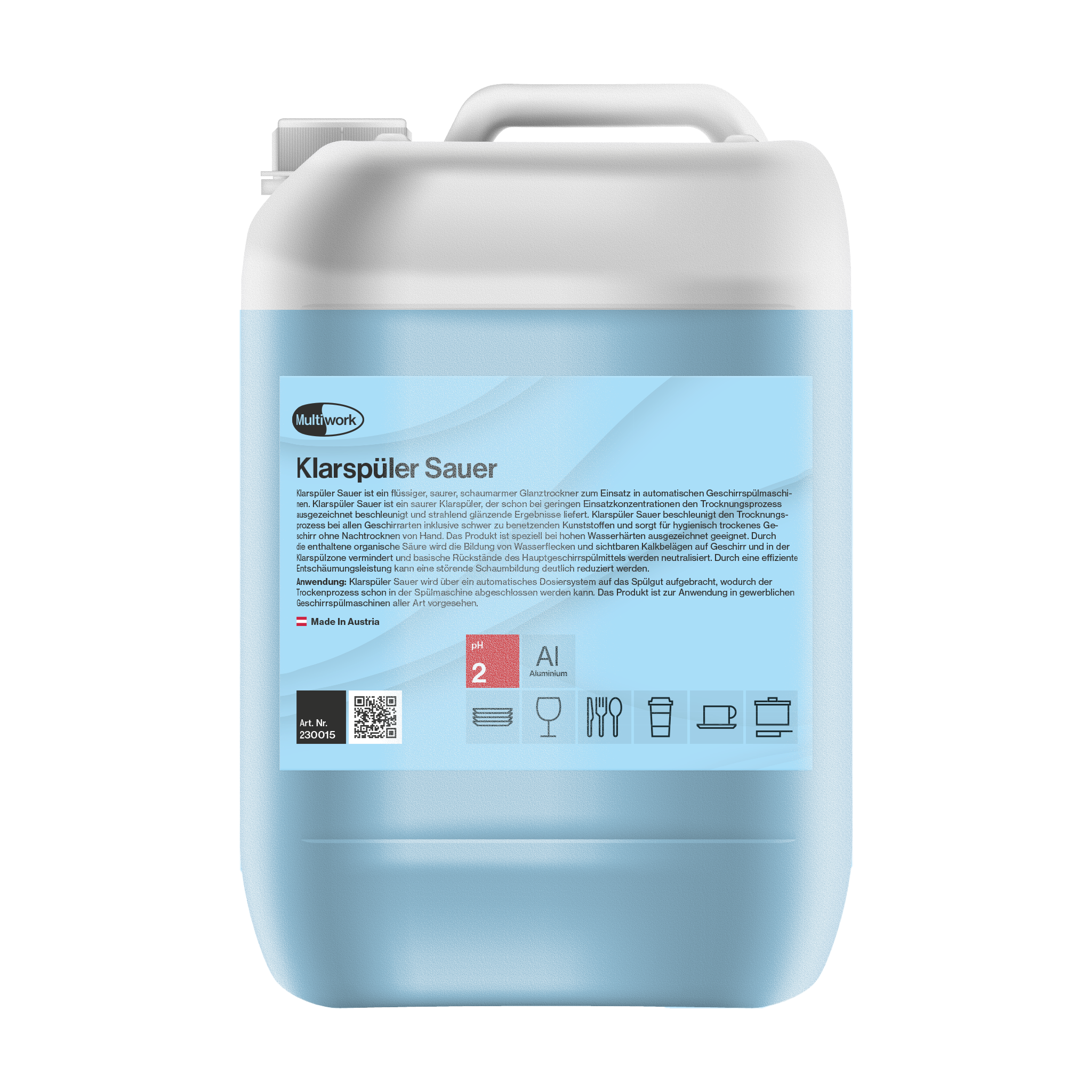 Klarspüler sauer - 10kg