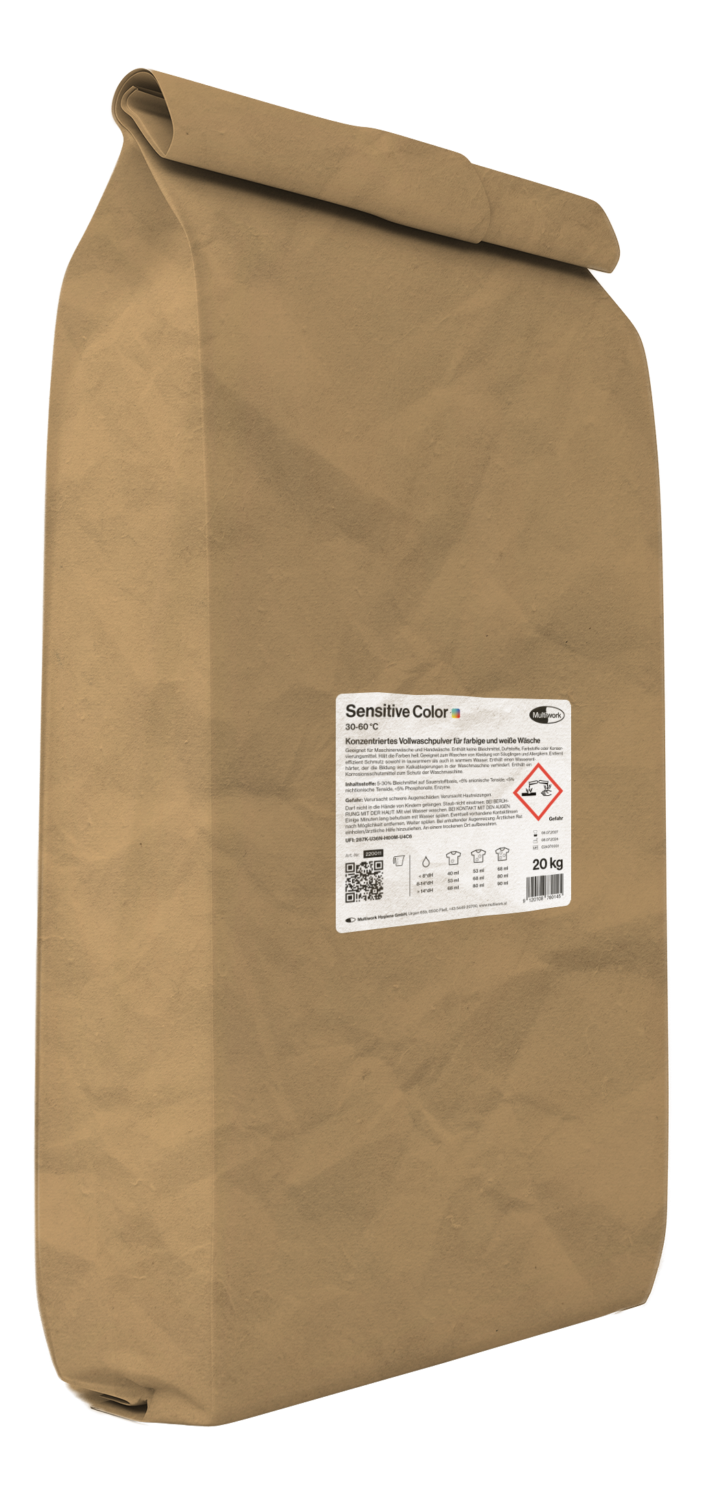 Feinwaschpulver Sensitive Color 20 kg