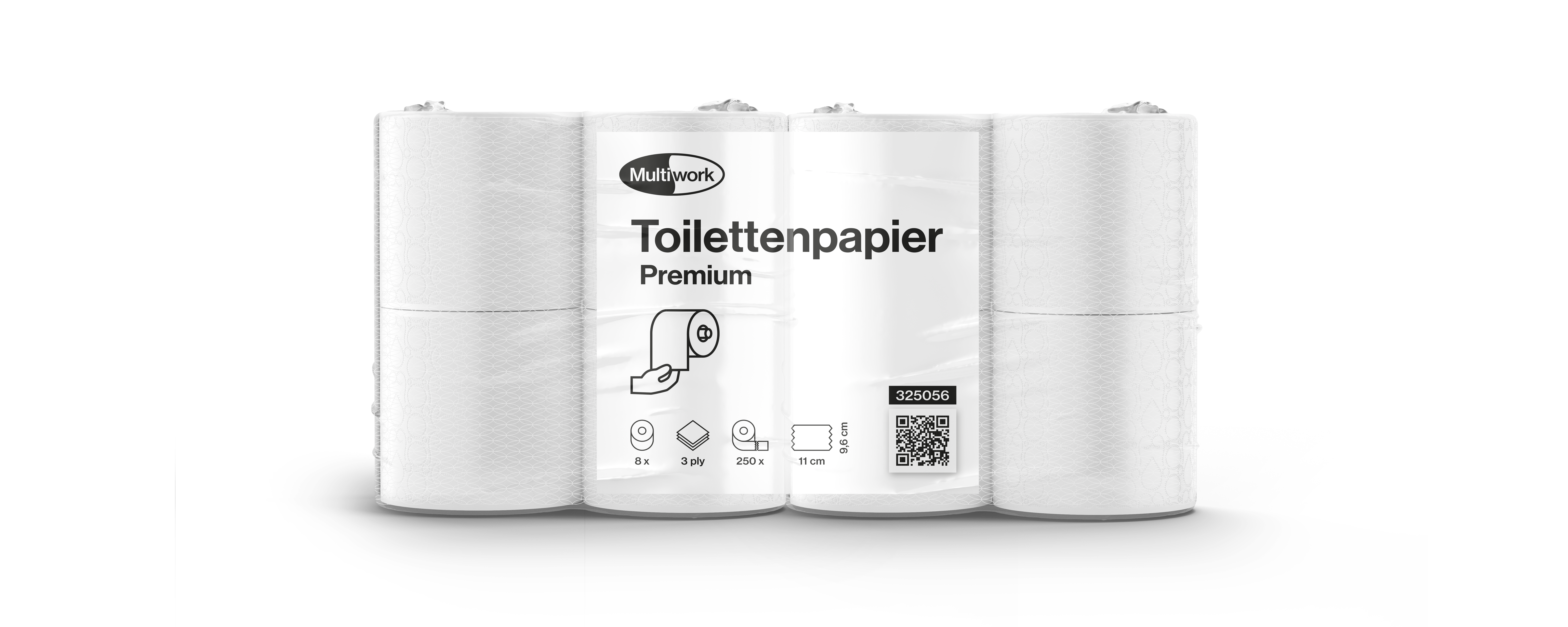 Toilettenpapier MW Premium 3lg. Plus 250 Blatt/Rolle